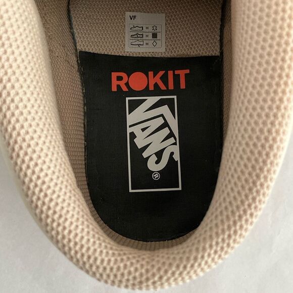 New Vans X Rokit Half Cab 33 DX Suede Sneakers 7.5 Beige - Picture 13 of 13
